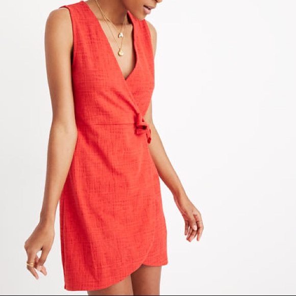texture and thread wrap dress